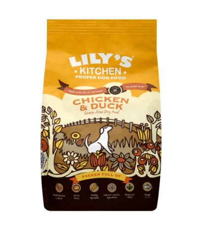 [101153-4] Lily's Kitchen Countryside Casserole with Chicken, Duck & Sweet Potatoes Adult Dry Dog Food-1kg