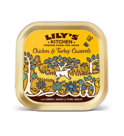 [101176-1] Lily's Kitchen Chicken & Turkey Casserole Wet Dog Food (150g)