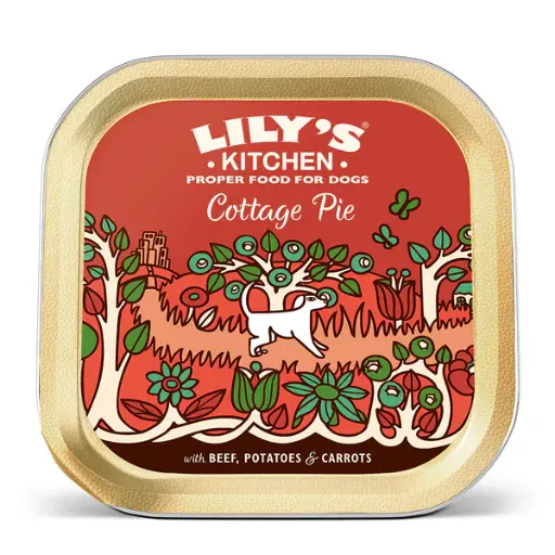 [101181-1] Lily's Kitchen Cottage Pie Wet Food Tray 150g