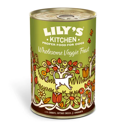 [101188-1] Lily's Kitchen Wholesome Veggie Feast Wet Dog Food (375g)