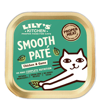[101198-1] Lily's Kitchen Chicken Cod & Shrimps Pat√© Mature Cat Wet Food Pouch 85g