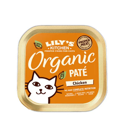 [101201-1] Lily's Kitchen Organic Chicken Dinner Wet Cat Food Pouch 85g