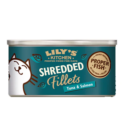 [102306-1] Lily's Kitchen Shredded Fillets Tuna & Salmon In Broth Wet Cat Food Pouch 70g