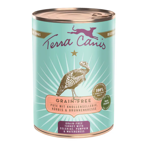 [102606-1] Terra Canis Grain Free Turkey Dog Wet Food - 400G