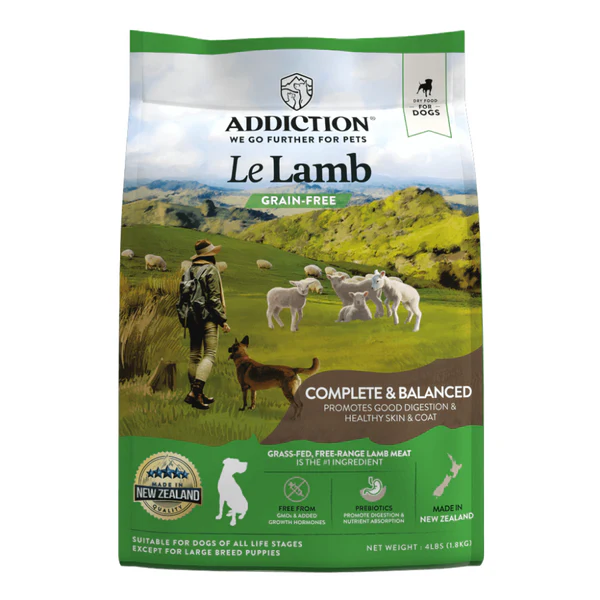 [105152-1] Addiction Le Lamb Dry Dog Food - 4LBS