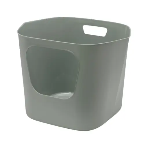 [5412087021826] Moderna Lotus Cat Litter Box Olive Green
