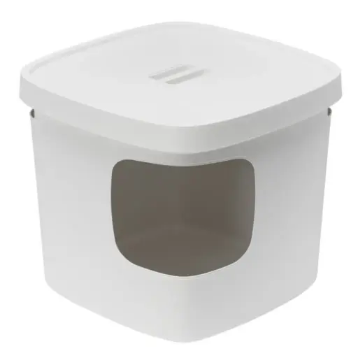  Moderna Cubana Stylish and functional Corner-entry cat litter box L 49.5 x W 49.5 x H 43 cm