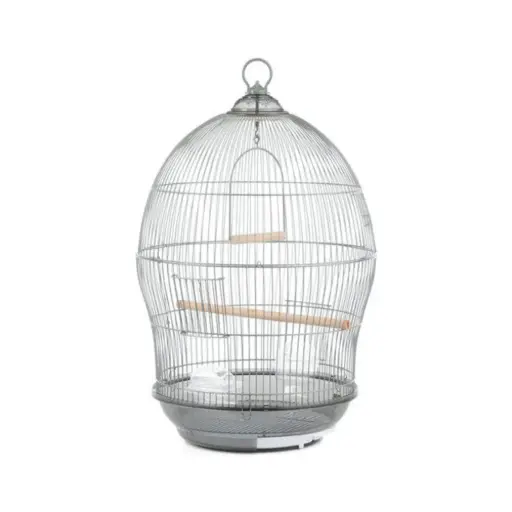 [3258745896523] Dayang Bird Cage Model 370 - Spacious Silver Habitat (48.5x48.5x76cm)