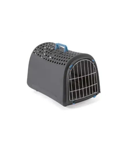  IMAC Linus Carrier for Cats and Dogs - Second Life Plastic - 50 x 32 x 34.5cm[Color - Black]