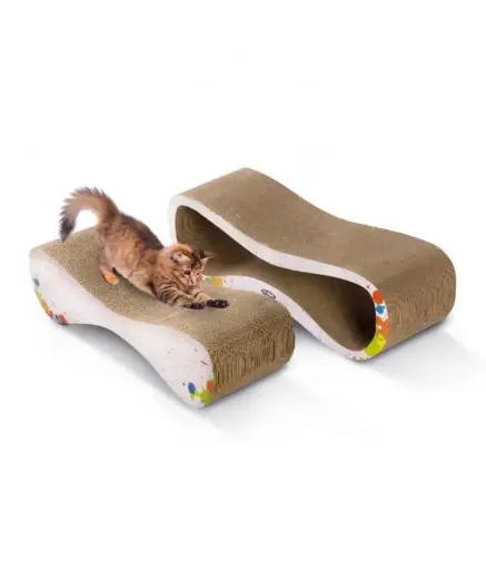 [IGT405S] IMACMinouScratchPostwithCatnip(75x25x23cm)