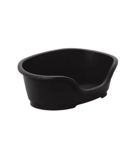  Moderna Plastic Cushion Domus-Dog Bed[Color - Black, Size - XXL]