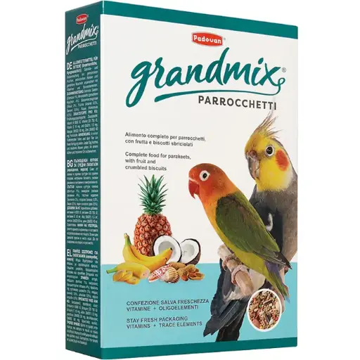 Padovan Grandmix Parrocchetti (Parakeet/Budgerigar Food) - 400g - Complete & Balanced Diet