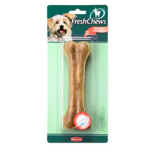 Padovan Fresh Chews Pressed Bone - Advanced Dental & Long-Lasting Chew for Dogs (15cm, 90g)