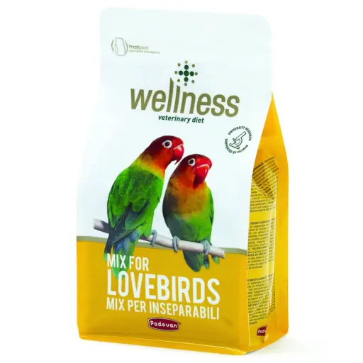 Padovan Wellness Lovebirds - Complete & Enriched Daily Food (850g)