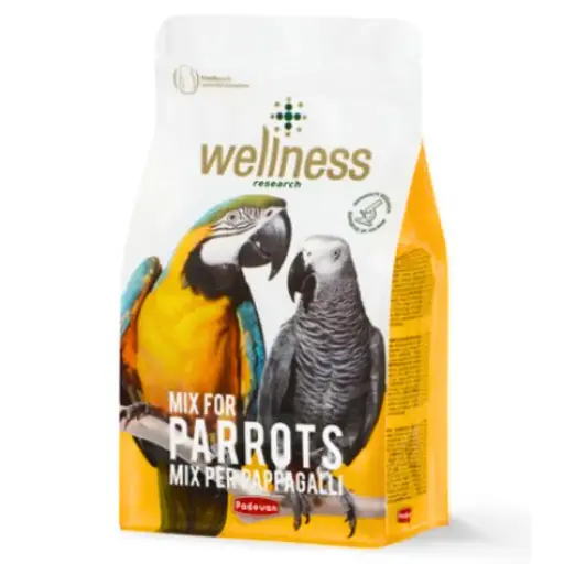  Padovan Wellness Parrots - Complete & Enriched Food for Parrots & Large Parakeets (2.5kg)