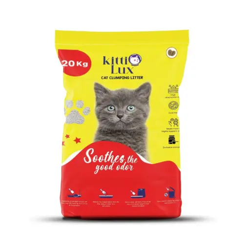 [0795154848089] Kittilux Cat Litter 20 Kg -Coffee (Woven)