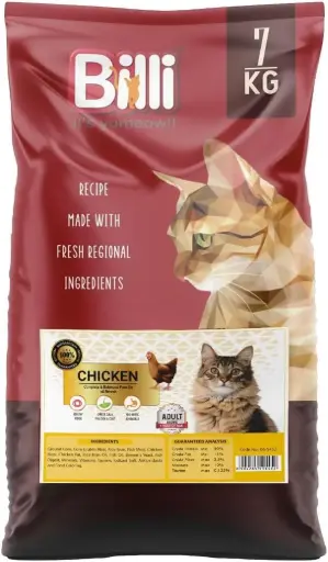 [06-5452] Billi Adult Real Chicken Cat Food 7 kg