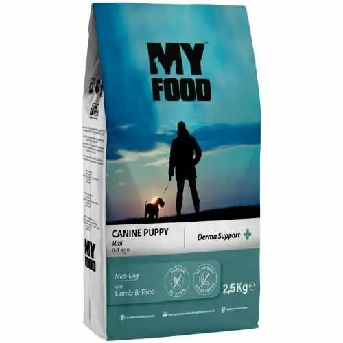 [3622] MyFood Adult Mini Breed Lamb & Rice, Derma Support, No Corn & No Soy 2.5Kg