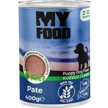 [8681692607719] MyFood Puppy Lamb, Grain Free, 400G