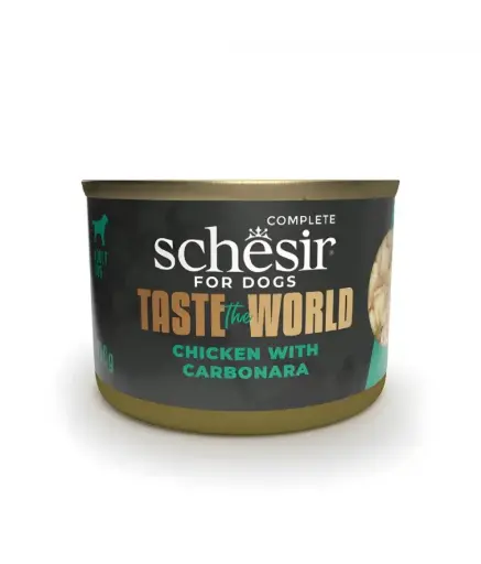 [SCINV22115003] SchesirTasteTheWorldDogWholefoodChickenWithCarbonara150g