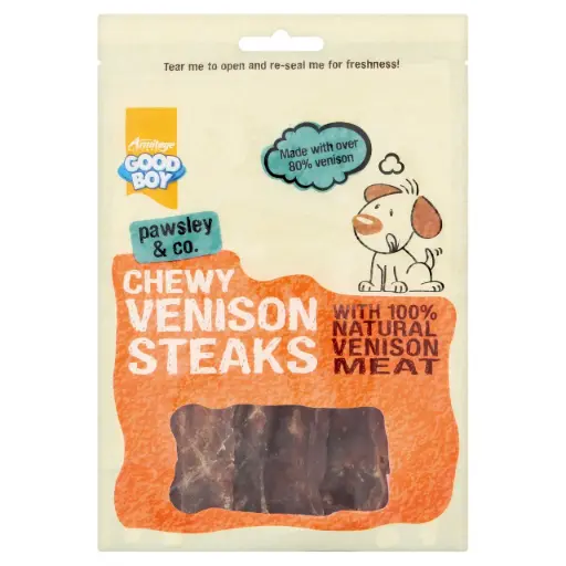 [ART620165] GoodboyChewyVensionSteaks80g