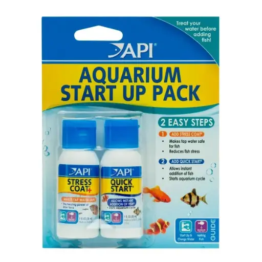 [AI84E] API Aquarium Start-Up Pack - API STRESS COAT 1oz & API QUICK START Nitrifying Bacteria 1oz