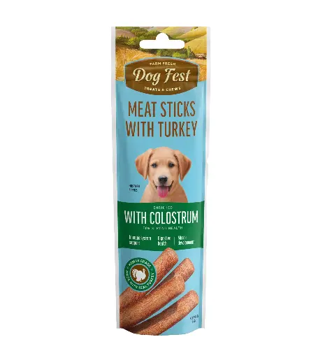 Dog Fest Turkey Stick With Colostrum 45gWeight: 45g