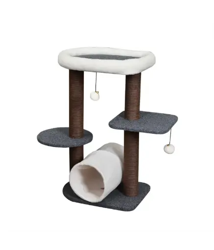 Catry Stylish Cat Tree with Scratch Post 43x33x72cmDimension: 43x33x72cm