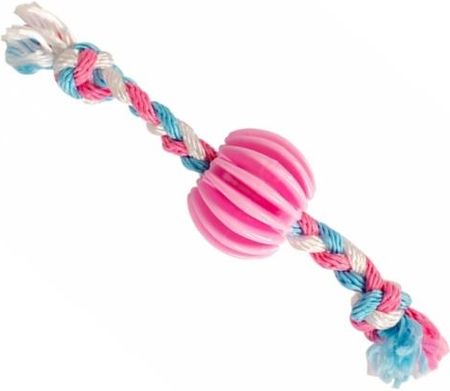 [LR11430] Duvo+ Puppy Toy TPR Treat Ball with Nylon Rope 30cm