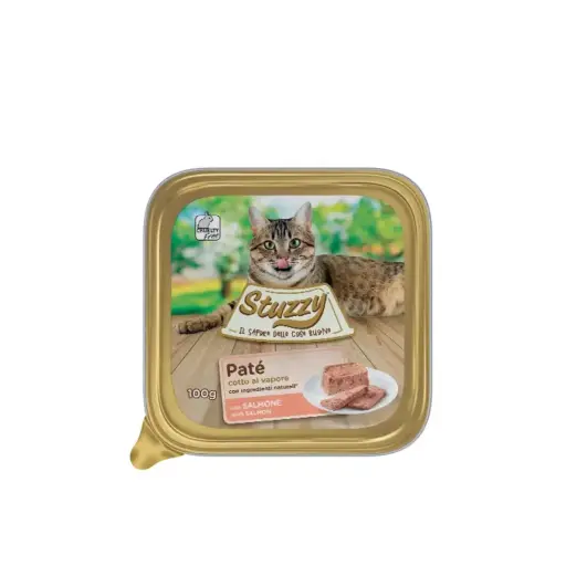 Mister Stuzzy Cat with Salmon 100g (Min Order 100g - 32pcs)Weight: 100g