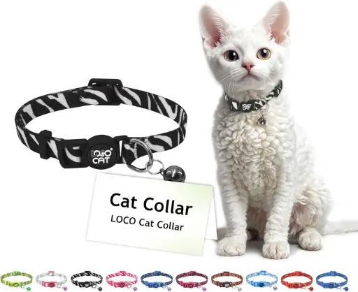 [DCAT002-Q1] DOCO® LOCO Cat Collar Pattern Printed (DCAT002)[Texture - Zebra]