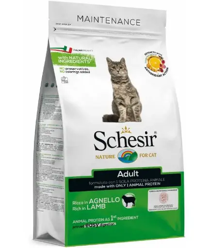 Schesir Cat Dry Food Maintenance With Lamb-AdultWeight: 1.5kg