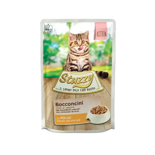 Stuzzy Cat Chunks with Chicken for Kittens  85g (Min Order 85g -24pcs)Weight: 85g