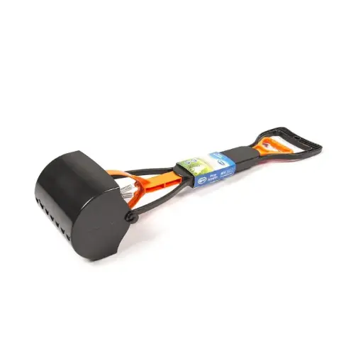 [LR121016] Duvo Poop Scooper Black/Orange 60cmLength: 60cm