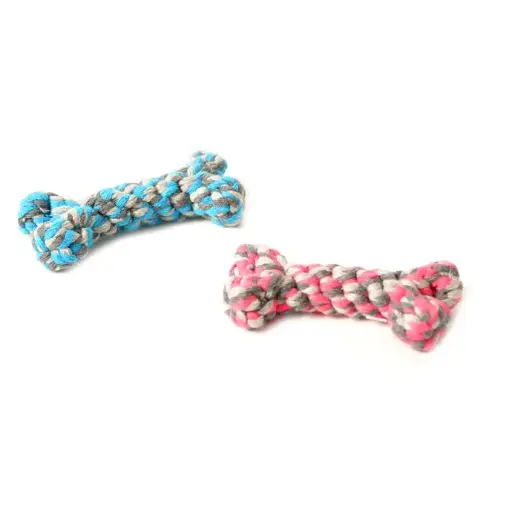 [LR4705086] Duvo Knotted Cotton Bone - 8cmLength: 8cm