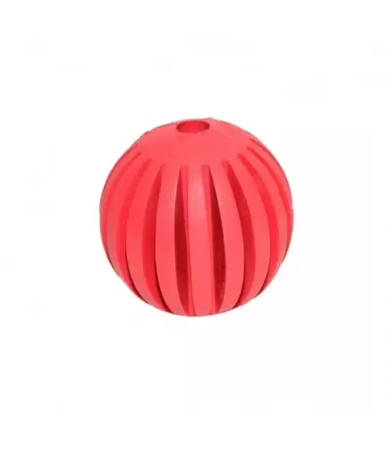 [LR171411] Duvo Rubber Tanzanian Ball Red/Green 7.5cm - Dog ToyDiameter: 7.5cm