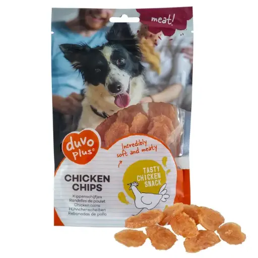 [LR11955] Duvo Dog Snack 80gFragrance/Flavour: Chicken, Options: Chips