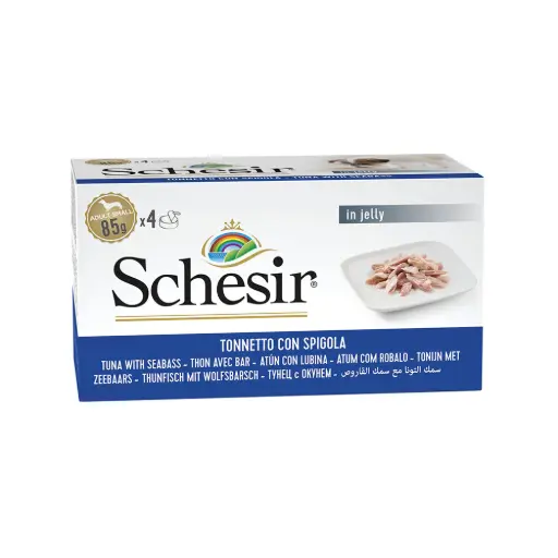 [C01064312] Schesir Dog Multipack Wet Food-Tuna With Seabass 340g - Variety Pack