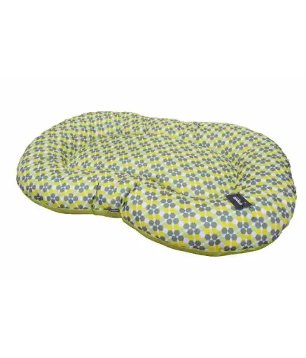 [5902082113768] Empets - Pontoon Modern Cushion - Printed Green & Lemon - 80x50cm