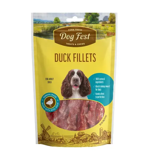Dog Fest Duck Fillets For Adult Dogs - 90g (3.17oz)Weight: 90g