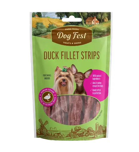 Dog Fest Duck Fillet Strips For Mini-Dogs - 55g (1.94oz)Weight: 55g