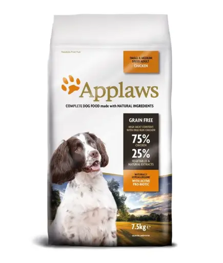[302901] Applaws Adult Dog Dry Food – Small & Medium Breed Chicken Recipe, 2kg