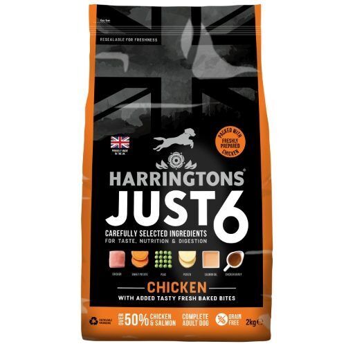 [HARRJ6C] Harringtons Just 6 Chicken Grain Free Dry Food Bag 2KG