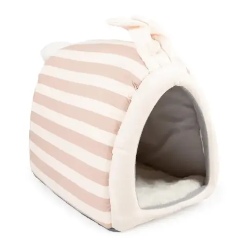 [LR14418] DUVO+ STRIPED RABBIT HOUSE 23x32x30cm