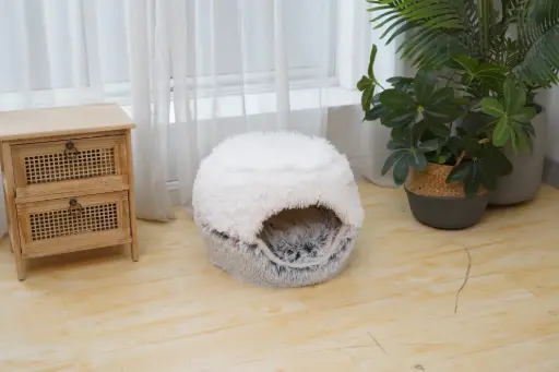 [HY05564048-21] Catry Soft Cushion With House Beds Ø38/48x32cm
