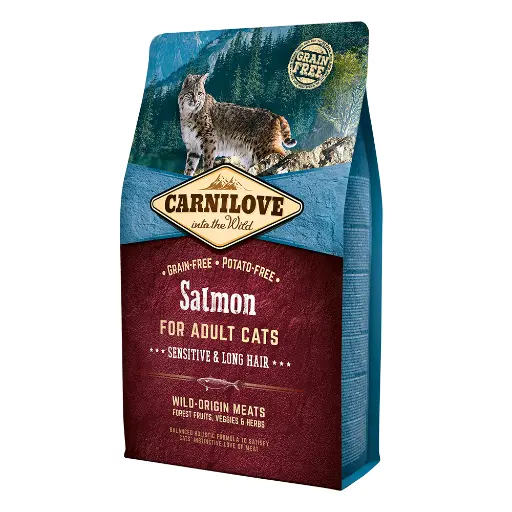 [8595602512287] Carnilove Dry Food Salmon For Adult Cats Dry Cat Food Bag 2kg