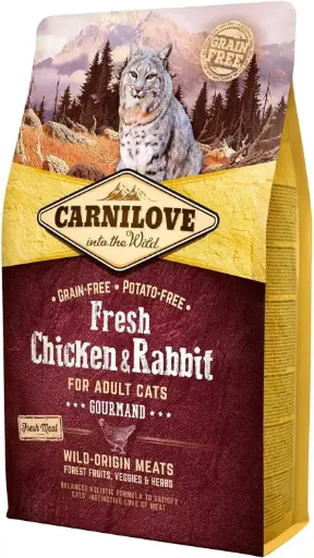 [8595602527397] Carnilove Fresh Chicken & Rabbit for Adult Cats 2kg