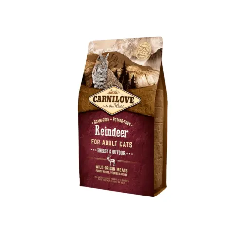 [8595602512256] CarniloveDryCatFoodReindeerForAdultCatsDryCatFoodBag2kg