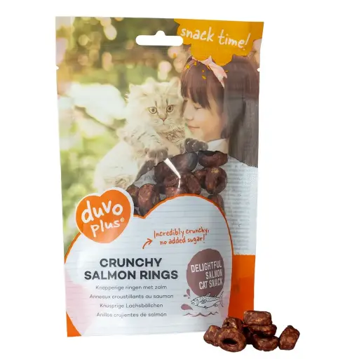 [LR15538] Duvo+ Crunchy Salmon Ring for Cats 50g