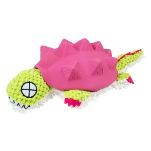 [5414365417390]  Duvo+ Plush & Latex Armadillo 34x14x8.5cm purple/green